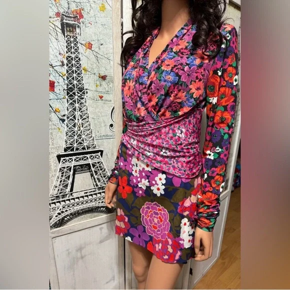 Zara Two-piece set: skirt and blouse Floral - Picture 4 of 14